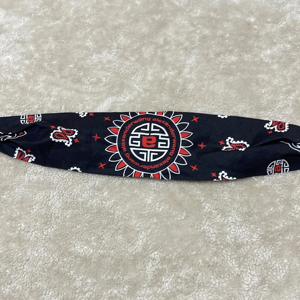 Alexander Wang banada logo snap back headband